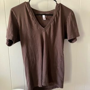 American Apparel V Neck Tee
